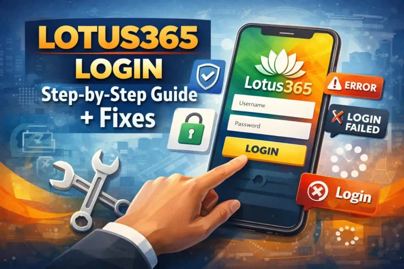 Lotus365 Login: Step-by-Step Guide + Fixes